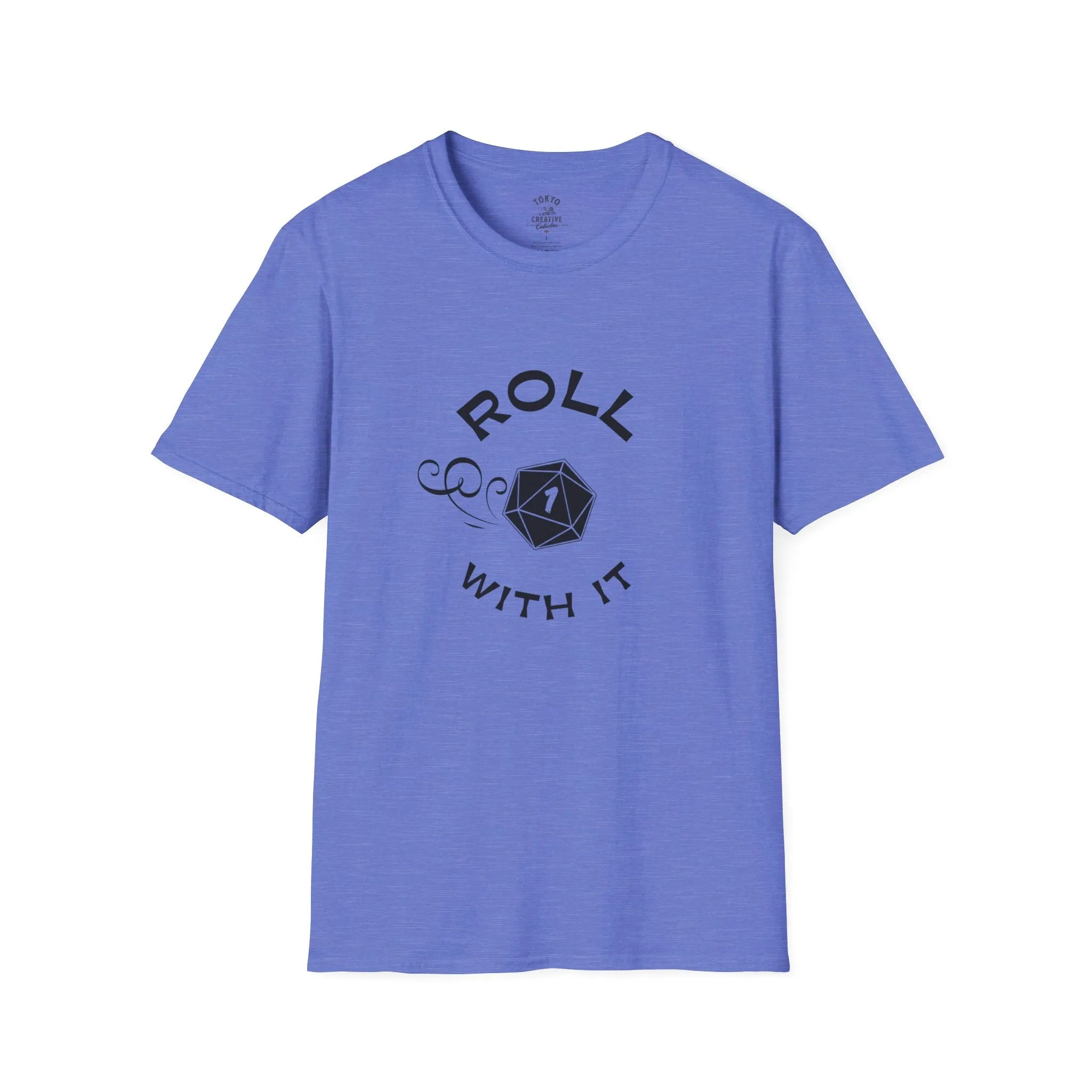 Roll With It Shirt - Critical Fail D20 Design Tee for RPG Fans and Gamers