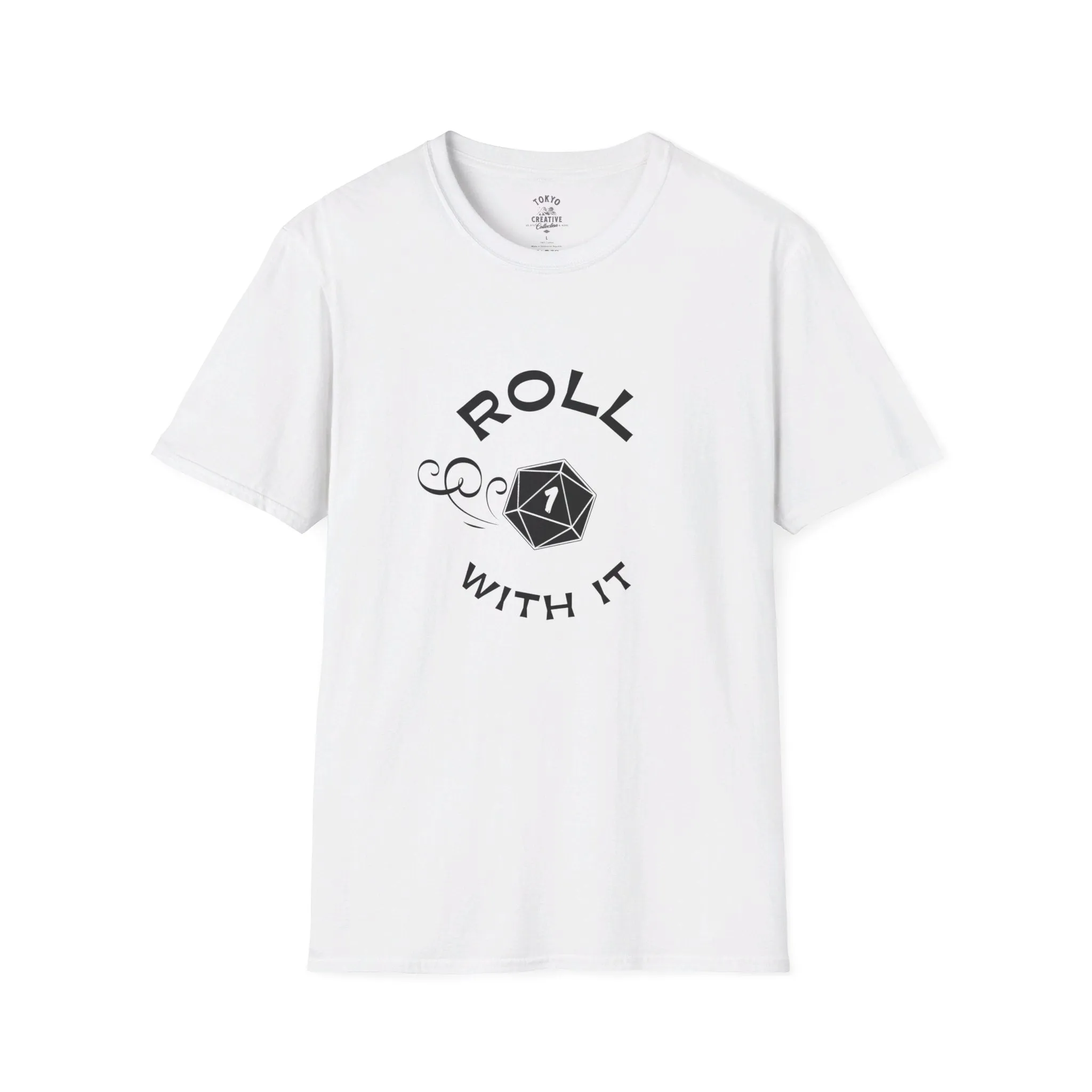 Roll With It Shirt - Critical Fail D20 Design Tee for RPG Fans and Gamers