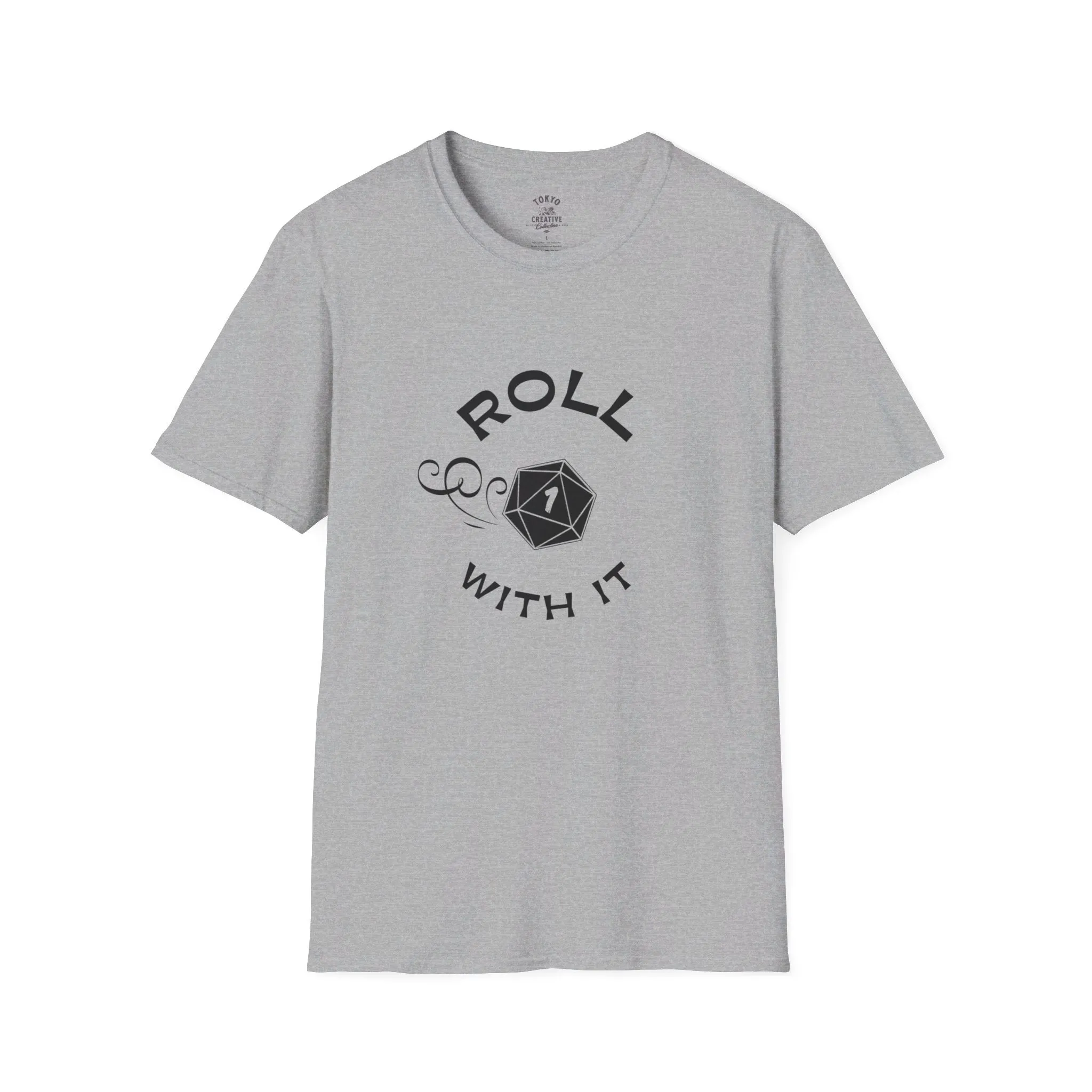 Roll With It Shirt - Critical Fail D20 Design Tee for RPG Fans and Gamers