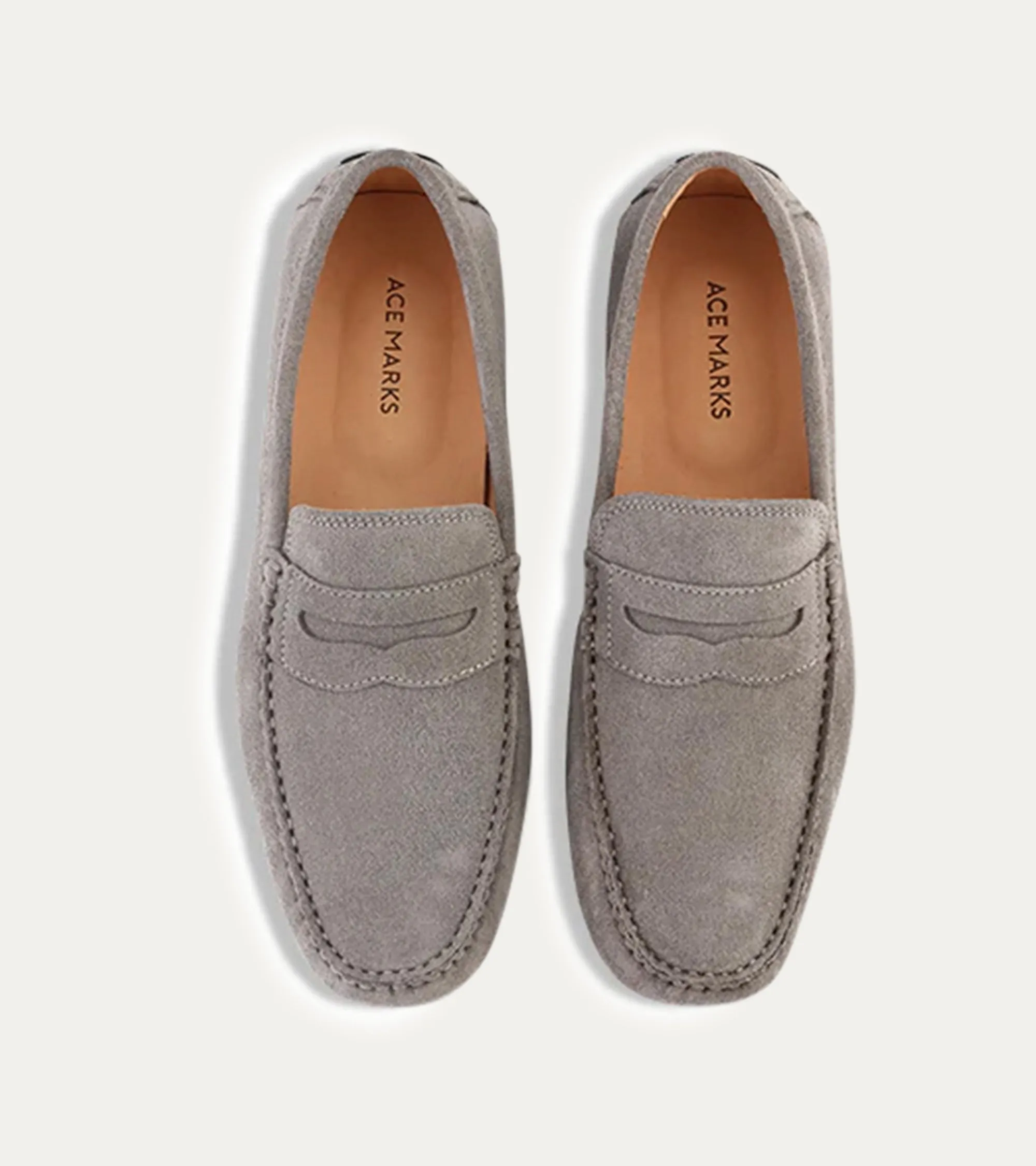 Santi Moccasin In Grey Suede