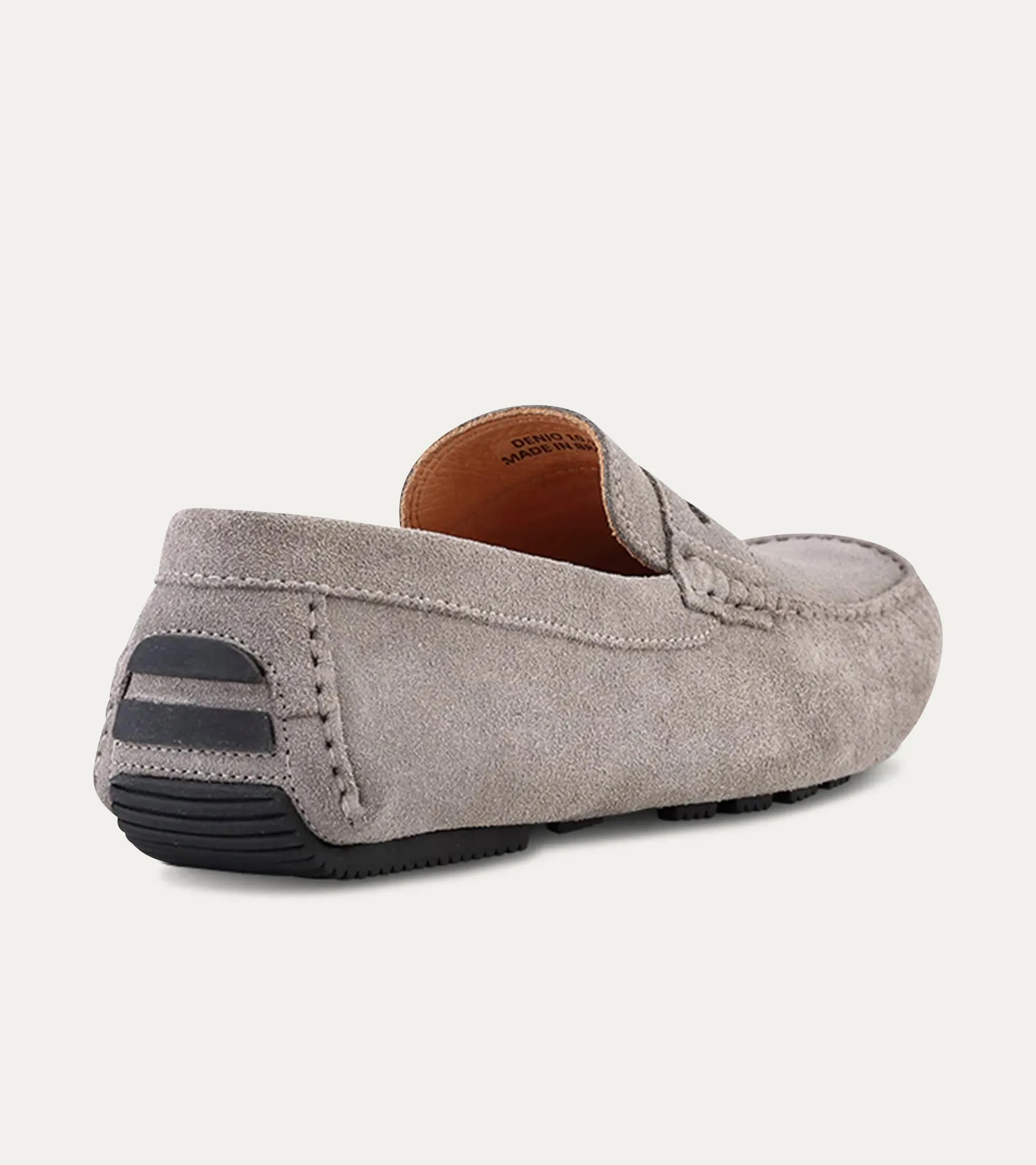 Santi Moccasin In Grey Suede