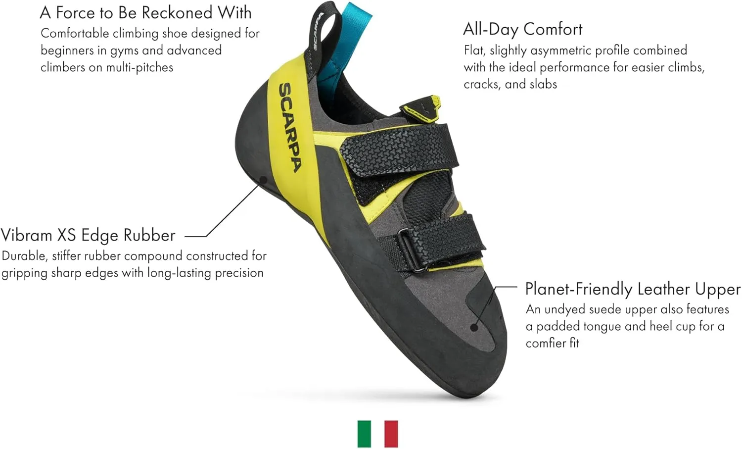 SCARPA Arpia V Rock Climbing Shoes for Gym Bouldering & Sport Climbing