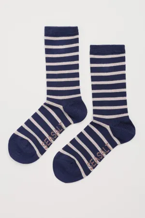 Seasalt Womens Sailor Socks Breton Magpie AC00182R