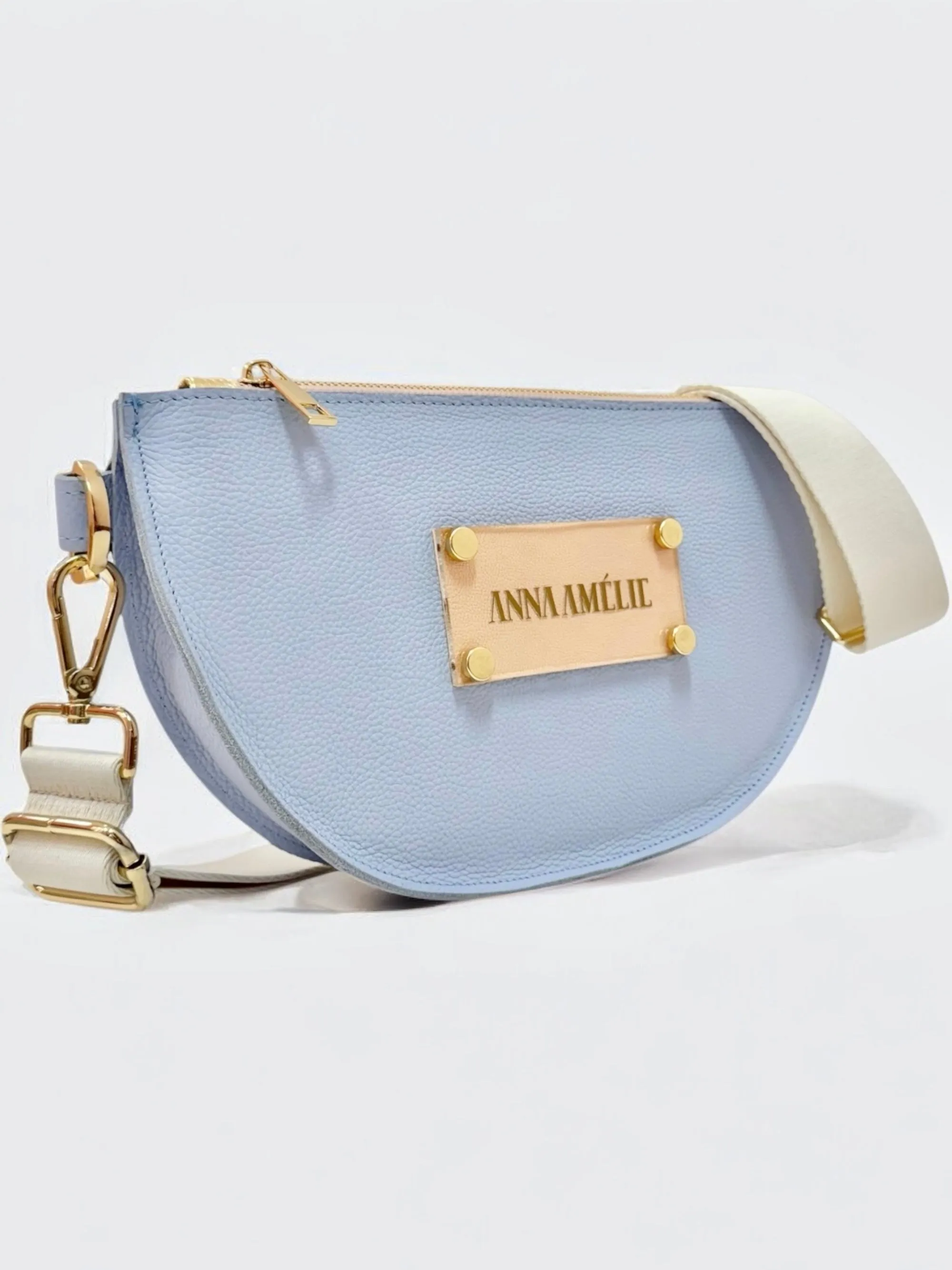 SOPHIE L BELTBAG  - PASTEL COLOR-BLOCK | BABY BLUE