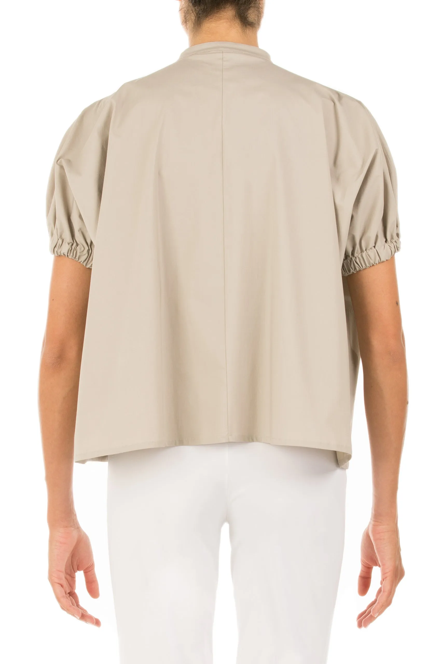 Taupe Button Down Blouse
