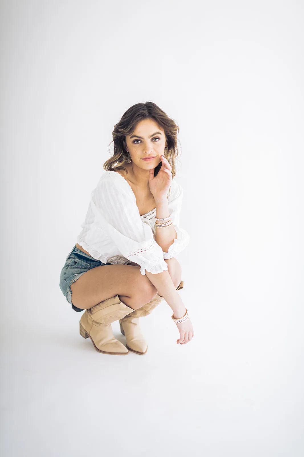Taytum Laced 3/4 Sleeve Blouse