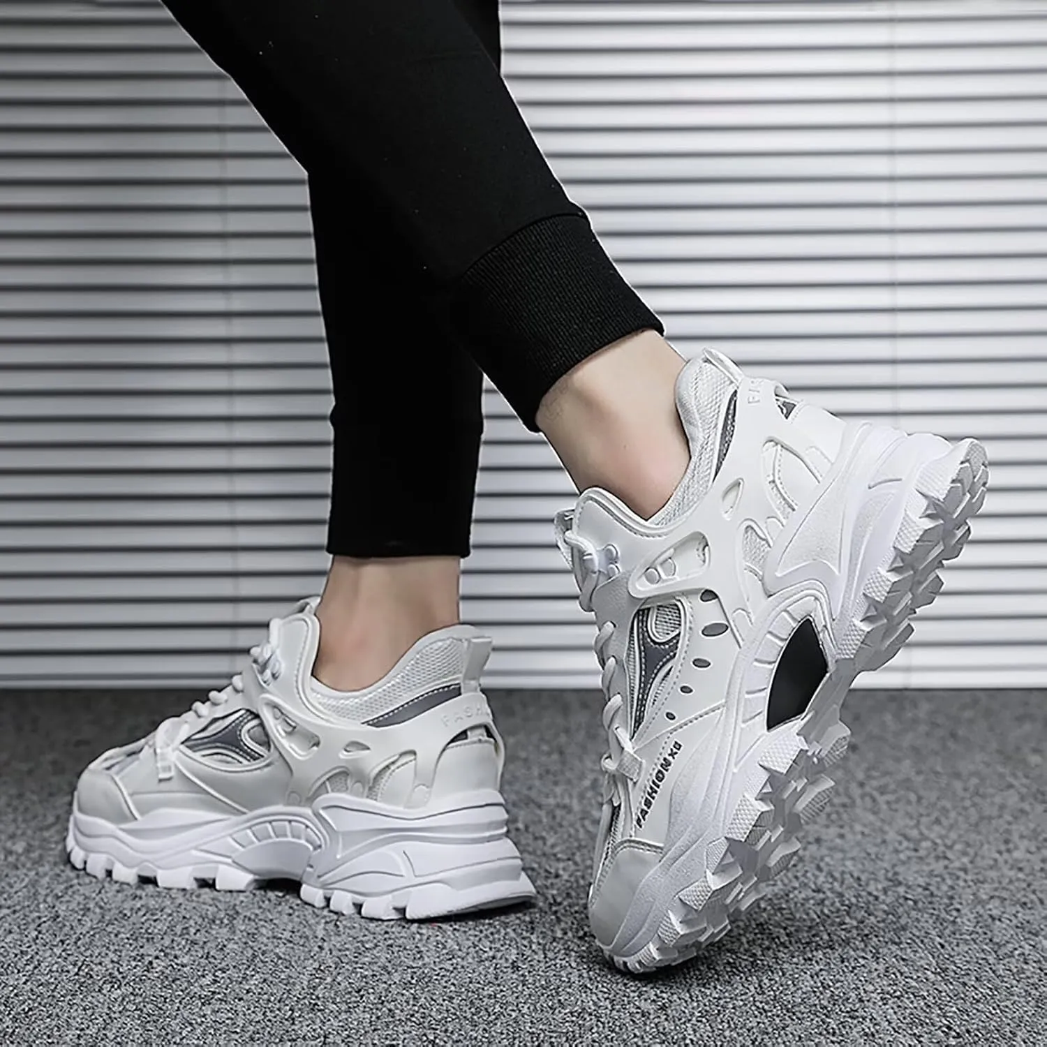 TERBOFIN Men's Fashion Sneakers Chunky Shoes Casual Walking Shoes Mesh Breathable Sports Shoes for Workout Outdoor Plus Size
