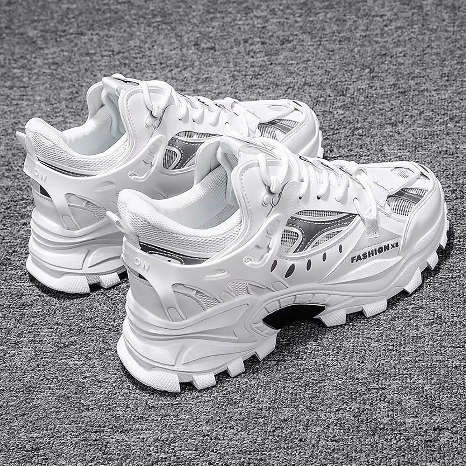 TERBOFIN Men's Fashion Sneakers Chunky Shoes Casual Walking Shoes Mesh Breathable Sports Shoes for Workout Outdoor Plus Size