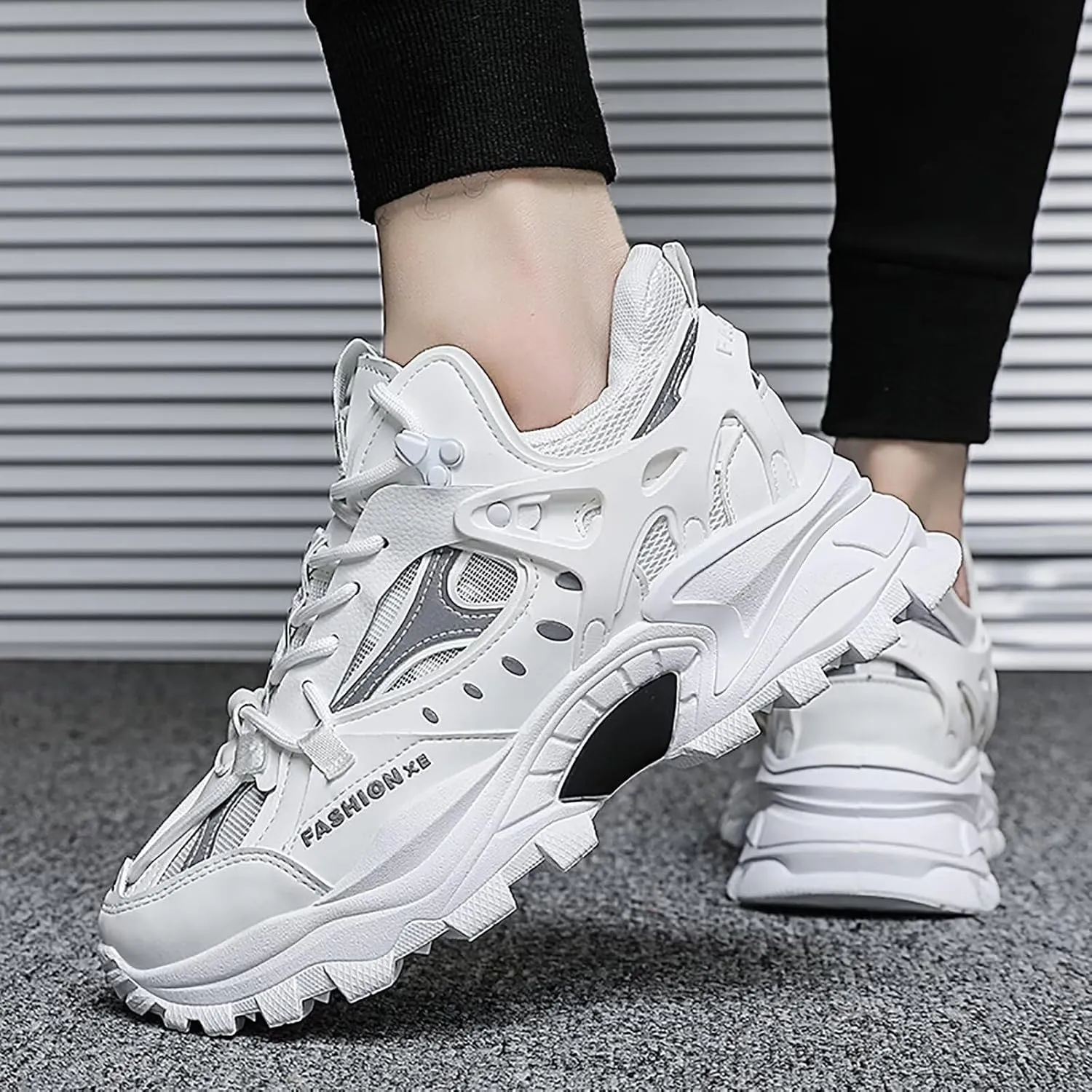 TERBOFIN Men's Fashion Sneakers Chunky Shoes Casual Walking Shoes Mesh Breathable Sports Shoes for Workout Outdoor Plus Size
