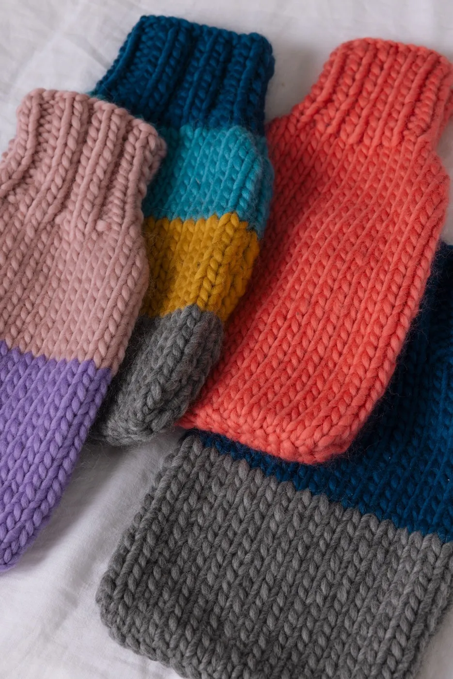 The Hot Water Bottle Cover  - Coral Pink