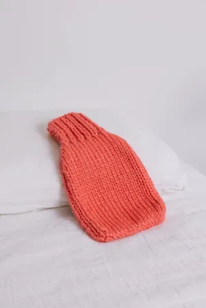 The Hot Water Bottle Cover  - Coral Pink