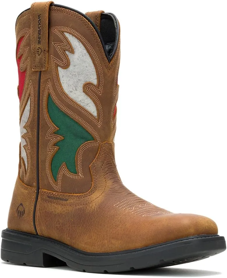 Wolverine Men's Rancher Flag Steel Toe Wellington Construction Boot