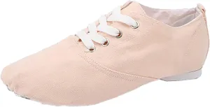 Women's Canvas Dance Shoes Tap Flex Canvas Tap Shoe Ballet Shoes for Women Adult Jazz Dance Sneaker