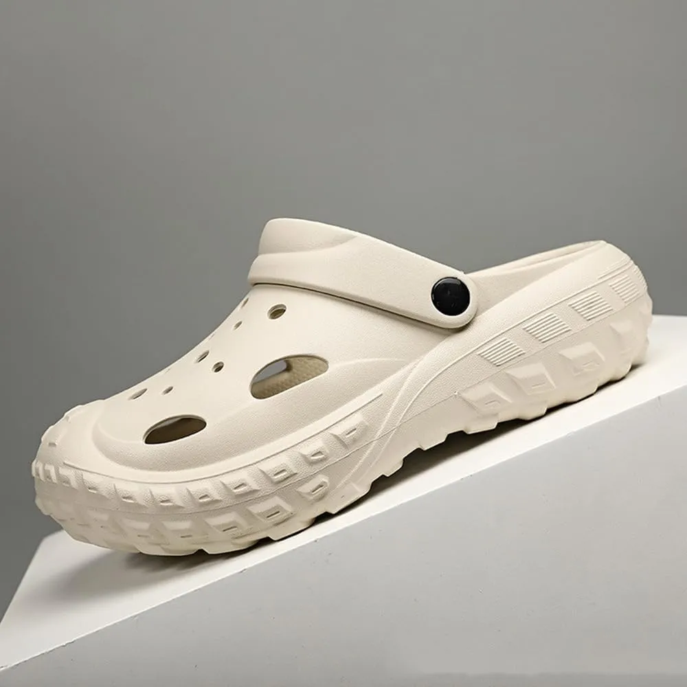 Womens Mens Garden Clogs Shoes with Arch Support Thick Sole Unisex Lightweight Quick-Dry Comfort Slip-on Water Shoes Outdoor Beach Slippers Sandals