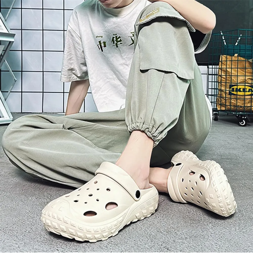 Womens Mens Garden Clogs Shoes with Arch Support Thick Sole Unisex Lightweight Quick-Dry Comfort Slip-on Water Shoes Outdoor Beach Slippers Sandals