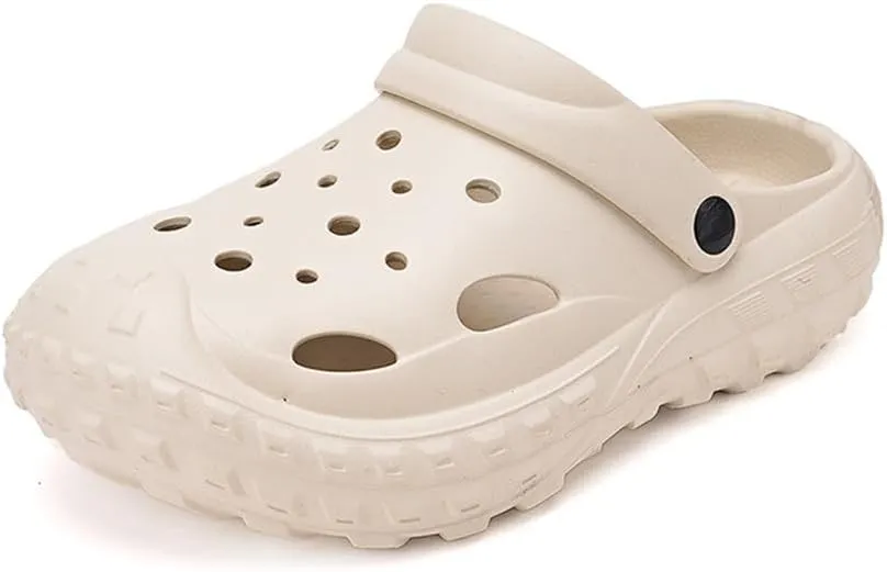 Womens Mens Garden Clogs Shoes with Arch Support Thick Sole Unisex Lightweight Quick-Dry Comfort Slip-on Water Shoes Outdoor Beach Slippers Sandals