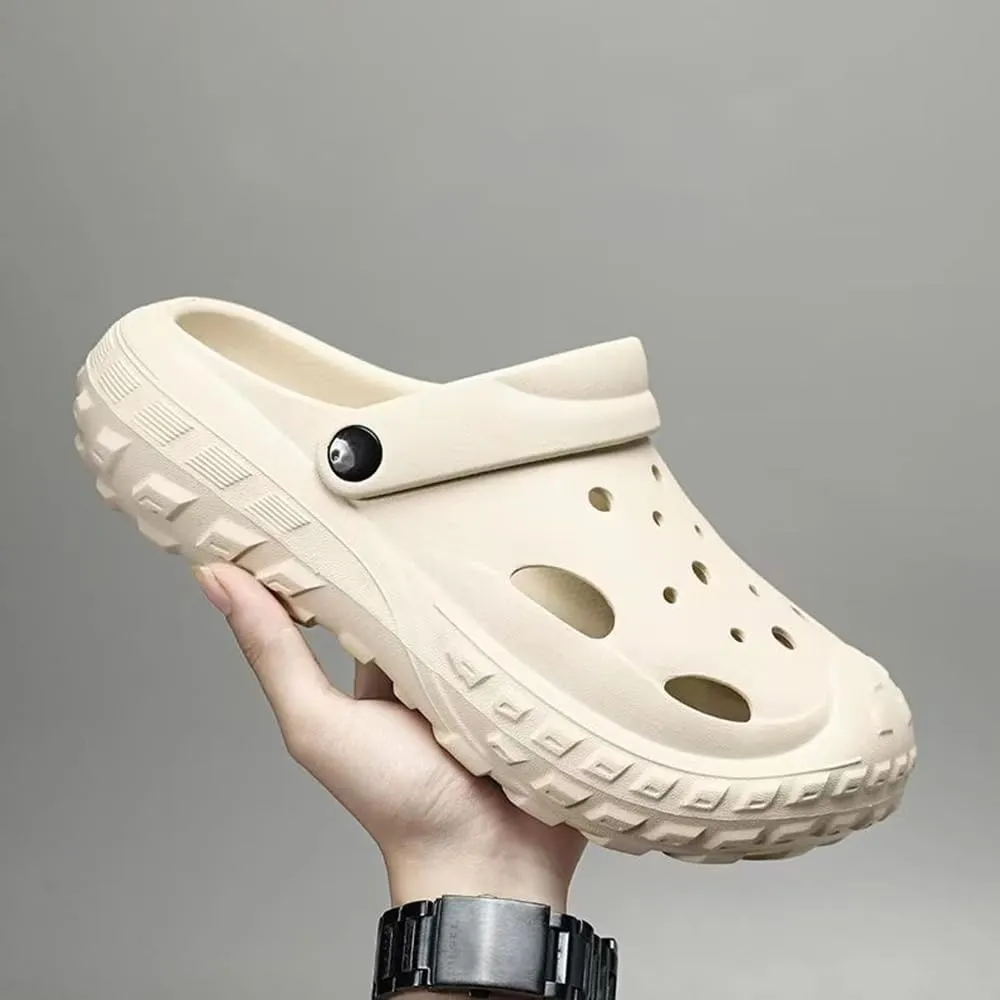 Womens Mens Garden Clogs Shoes with Arch Support Thick Sole Unisex Lightweight Quick-Dry Comfort Slip-on Water Shoes Outdoor Beach Slippers Sandals