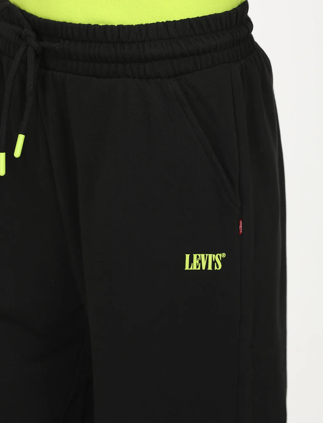 Women's Regular Fit Black Joggers