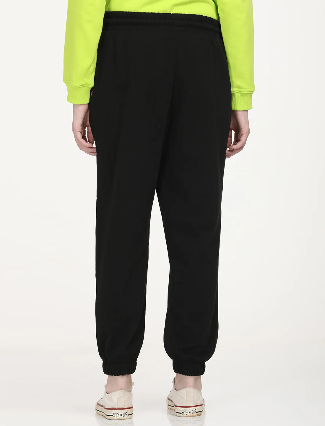 Women's Regular Fit Black Joggers